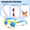 48 Pieces Summer Sunglasses Beach Balls Bulk Party Favors for Kids 24Pack Neon Sunglasses 24Pack Beach Balls Kid Boys Girls Graduation Party Supplies for Beach Day Pool Party Favors Goodie Bag Favors view 3
