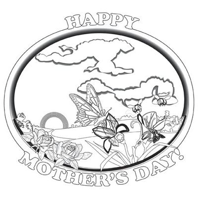 Mother's Day Memory Cross Coloring Card for Children - A Christian Card with Bible Verses and History of Mothers Day (12)