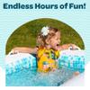 2-in-1 Inflatable Kiddie Pool, 65"x39"x10" (5'5") Soft Cushioned Floor, Handles, Drain, Shallow Rectangular Blowup Swimming Pool for Kids Age 2+ Toddler Ball Pit, Small Adult Backyard Tanning Pool view 2