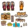 Joshua & The Battle of Jericho Walls Felt Bible Story for Flannnel Boards view 1