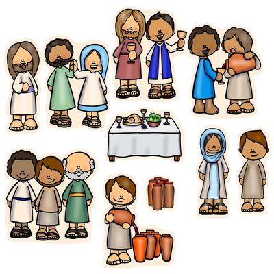 Jesus Turns Water Into Wine Felt Bible Story for Flannnel Boards Miracles