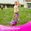 SLOOSH Bubble Lawn Mower Toddler Toys - Spill-Proof Bubble Machine Pretend Gardening Toy for Age 1 2 3 1-3 Year Old Toddler Indoor Outdoor Use, Baby Girl Push Toys Valentines Birthday Gift (Pink) view 2
