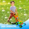 SLOOSH Bubble Lawn Mower Toddler Toys - Spill-Proof Bubble Machine Pretend Gardening Play Toy for Age 1 2 3 1-3 Year Old Baby Boys Indoor Outdoor Use, Easter Basket Stuffers Birthday Gifts (Blue) view 4
