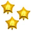 24 Inch Gold Star Shape Foil Balloon, 10pcs Big Mylar Helium Balloons for Birthday Party Wedding Party Decoration. view 1