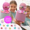 Move2Play, Kids Karaoke Microphone | Includes Stickers & Bluetooth | Kids Birthday Gift | Toy for All Ages 2, 3, 4, 5, 6+ Year Old Girls, Boys & Toddlers (White/Pink) view 2
