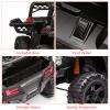 12V Ride On UTV, Kid Electric Powered Wheel Vehicle for Toddlers with Parental Remote Control,4 Wheels Spring Suspension,LED Lights,Music. Red view 4