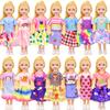 ZITA ELEMENT 16 Pcs 5.3 Inch - 6 Inch Girl Doll Clothes and Accessories - 3 Dresses, 3 Swimsuits, 2 Shoes, 5 Outfits Hangers, 1 Skateboard, 1 Glasses and 1 Toy Dog view 3
