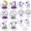 12 Pcs Purple Floral Elephant Honeycomb Centerpieces - Girl Baby Shower Party Table Decorations - Welcome Baby Party Table Toppers - Photo Props Decor view 2