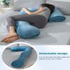 INSEN Cooling Pregnancy Pillow for Sleeping, L-Shaped for Side Sleeper view 4