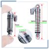 Zolikar RC Shock Absorber 56mm Dampers Aluminum Alloy Adjustable Shocks for TRX4M Upgrades 1/18 Scale RC Crawler Car Accessories, Titanium view 4