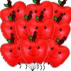 10 Pack Gaint Apples Balloons 18 Inch Cute Apples Balloons for Fruit Back to Shool Theme Birthday Party Decorations Supplies view 1