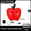 10 Pack Gaint Apples Balloons 18 Inch Cute Apples Balloons for Fruit Back to Shool Theme Birthday Party Decorations Supplies view 2