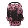 JEOCODY Car Seat Covers for Babies Cherry Blossom Elastic Pram Dust Cover Shopping Cart Cover Infant Carseat Canopy Shopping Cart Cover Multi-Use Nursing Breastfeeding Covers Nursing Scarf view 1