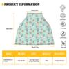 JEOCODY Car Seat Covers for Babies Cherry Blossom Elastic Pram Dust Cover Shopping Cart Cover Infant Carseat Canopy Shopping Cart Cover Multi-Use Nursing Breastfeeding Covers Nursing Scarf view 4