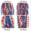 YSPPF 108 Pcs 4th of July Beads Necklace Bulk Red White Bule Independence Day Patriotic Star Necklaces Parade Decorations view 2