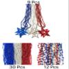 YSPPF 108 Pcs 4th of July Beads Necklace Bulk Red White Bule Independence Day Patriotic Star Necklaces Parade Decorations view 3