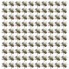 100pcs Plastic Flying, 0.59inch Fake Fly Simulated Plastics, Simulation Fake Fly Model Prank Prop Toys for Halloween, Reusable Joke Novelty April Fool Day Gag view 1