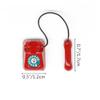 Odoria 1/12 Miniature Telephone and Clipboard Dollhouse Decoration Accessories, Red view 4