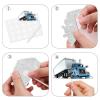 18pcs Blue Glitter Dessert Cupcake Topper Truck Car Transportation Vehicle Theme Decor Supplies Baby Shower Boys Girls Happy Birthday Party Decorations view 4