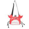 Crab Beach Mesh Bag Beach Shell Collecting Bags for Holding Beach Shell Toys Adjustable Shoulder Strap Oxford Cloth Picking Up Shells Storage Bag for Kids Boys Girls (Red) view 1