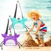 Beach Mesh Bag Crab Beach Shell Collecting Bags for Holding Beach Shell Toys Shells Storage Bag for Kids (Purple) view 2