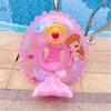 Baby Swimming Float Inflatable Baby Mermaid Swim Ring with Seat and Handle,Children Waist Float Ring Pool Floats Toys Fun Water Raft Lounge Party Supplies for Toddler 3 Years up Under 55lb view 4