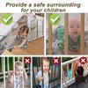 Banister Guard for Baby, Balcony Netting for Pets, 10ft x 3ft, Baby Safety Stairs Rail Net Provides Your Baby with a Environment, Baby Stair Net Fit for Child, Small Pet, Toy - Black view 2