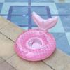 Baby Swimming Float Inflatable Baby Mermaid Swim Ring with Seat and Handle,Children Waist Float Ring Pool Floats Toys Fun Water Raft Lounge Party Supplies for Toddler 3 Years and upUnder 55lb view 2