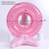 Baby Swimming Float Inflatable Baby Mermaid Swim Ring with Seat and Handle,Children Waist Float Ring Pool Floats Toys Fun Water Raft Lounge Party Supplies for Toddler 3 Years and upUnder 55lb view 4