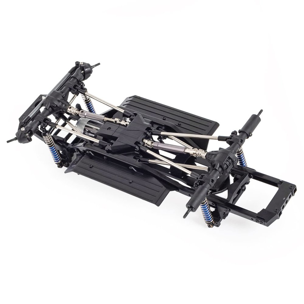313mm Wheelbase Wheelbase Chassis Frame Prefixal Gear Box Metal Chassis Frame for SCX10 1/10 RC Crawler Car