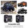 HobbyPark Brass Diff Covers Front Rear Axle Cover for TRX4M TRX4MT Upgrades 1/18 RC Crawler Car Replacement of 9787 9738, Used for Stock Portal Axles (2-Pack) view 3