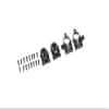 FMS FCX24/FCX18 Upgrade Parts for FCX18 Hummer EV, FCX18 Land Cruiser 80 Brushless, FCX18 K10, FCX24 Power Wagon Brushless, 1/24 Power Wagon, 1/24 Lemur, :Brass Portal Axle Cover Set Black view 1