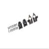 FMS FCX24/FCX18 Upgrade Parts for FCX18 Hummer EV, FCX18 Land Cruiser 80 Brushless, FCX18 K10, FCX24 Power Wagon Brushless, 1/24 Power Wagon, 1/24 Lemur, :Brass Portal Axle Cover Set Black view 2