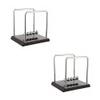 Magik 1-2 Pack Newtons Cradle Pendulum Motion Desk Swinging Kinetic Balls 7 x 6 in (2 Pack, 7x6 Inch) view 1