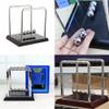 Magik 1-2 Pack Newtons Cradle Pendulum Motion Desk Swinging Kinetic Balls 7 x 6 in (2 Pack, 7x6 Inch) view 2