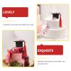 Abaodam 10Pcs Mini Graduation Caps with Tassels Graduation Hat Cupcake Picks Doctoral Caps Ornaments Grad Party Table Decors view 3