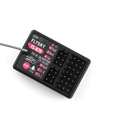 Flysky Receiver FS-R7V FS-R7D 7CH/ FS-R4P 4CH/ FS-SR12 12CH 2.4G Receiver Can Be PPM/IBUS Output for Remote Control Car Boat (FS-R7D 7CH)
