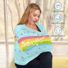 Personalized Baby Car Seat Cover for Babies, Custom Name Baby Car Seats Canopy for Boys Girls, Nursing Breastfeeding Stroller Covers for Infant Newborn, Shower Gift (Star Rainbow) view 4