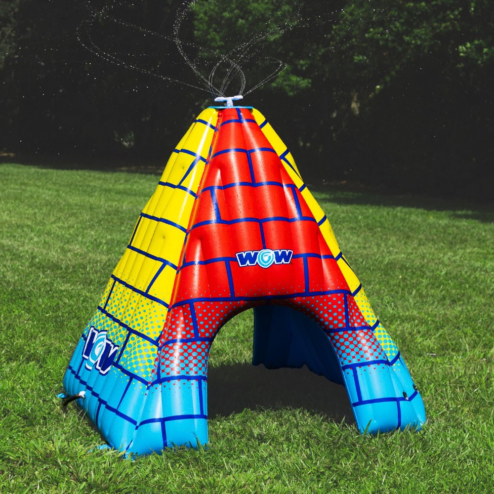 Wow Sports - Sprinkler Pyramid Backyard Water Toy - Inflatable Summer Water Toy for Kids - Perfect for Summer Birthdays