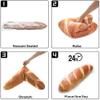 3D Simulation Bread Shape Pillow Soft Butter Toast Bread Plush Pillow Soft Cushion Stuffed Toy Home Decor Kids Gift(40cm/15.7inch) view 2