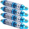 4Pcs Vgoohobby Metal Shocks Absorber Adjustable Dampers Compatible with Axial SCX10 Traxxas TRX4 D90 90046 Redcat Gen7 1/10 RC Crawler Car (Blue,80mm) view 1
