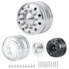 2Pcs Metal Front Wheels Beadlock Wheels Rims for 1/14 Tamiya Truck Tractor Cargo RC Car view 2