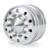 2Pcs Metal Front Wheels Beadlock Wheels Rims for 1/14 Tamiya Truck Tractor Cargo RC Car view 3