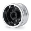 2Pcs Metal Front Wheels Beadlock Wheels Rims for 1/14 Tamiya Truck Tractor Cargo RC Car view 4