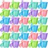 Sosation 100 Pcs Sand Buckets Bulk for Kids Easter Sand Buckets and Shovels for Kids 5.5 Inch Plastic Beach Pails Toys for Girls Boys Gift Party Favor, 5 Assorted Colors(Bright Color) view 1