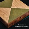Bowtie Wooden Poker Set with Playing Card Gift, Professional 300 Weighted Poker Chips with Walnut Wood Case, Unique Poker Gift for Texas Hold'em, Blackjack, Casino Gambling, Memento Mori view 3