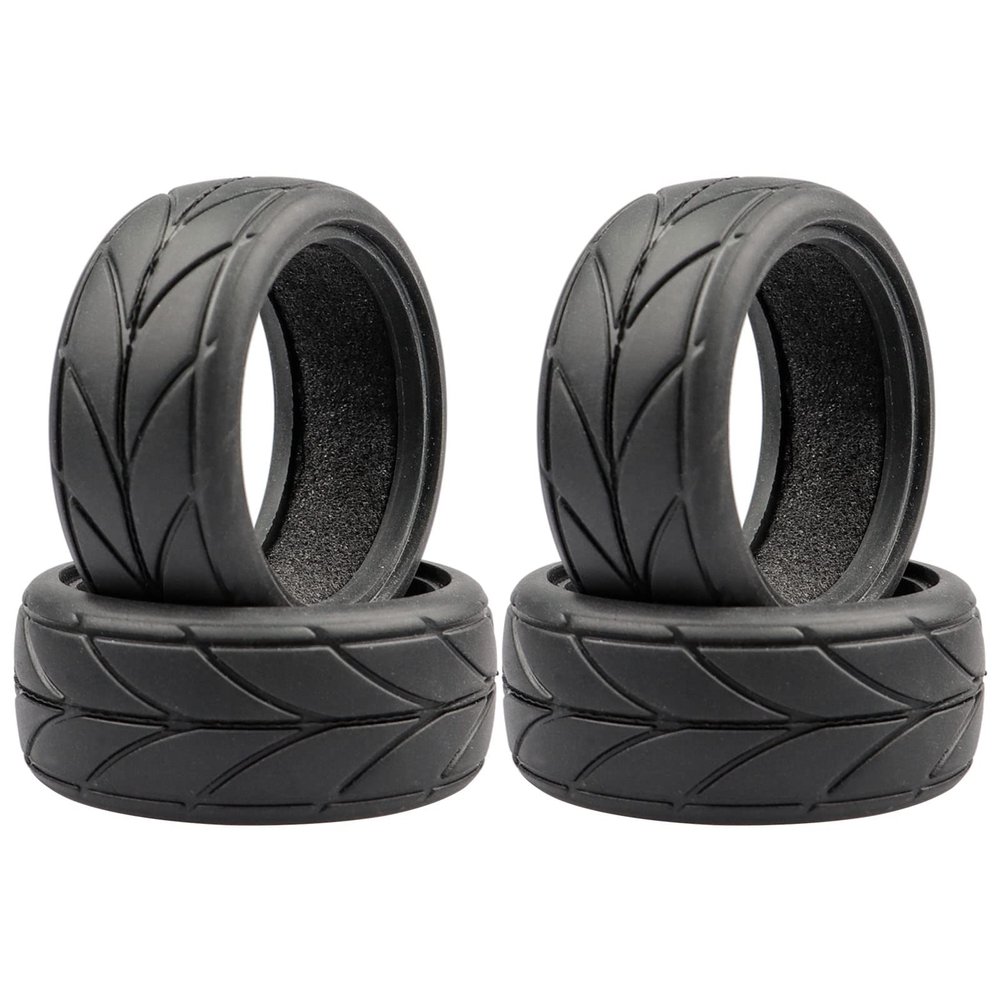 Acekeeps 4pcs 1/10 RC Drift Tires 65 * 26mm for 1/10 RC On-Road Car