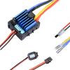 Waterproof Brushed 60A ESC Electronic Speed Controller for 1/10 Traxxas HPI Redcat Tamiya RC Truck, Buggy, Short Course Truck and Rock Crawler view 1