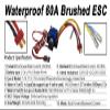 Waterproof Brushed 60A ESC Electronic Speed Controller for 1/10 Traxxas HPI Redcat Tamiya RC Truck, Buggy, Short Course Truck and Rock Crawler view 3