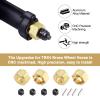 HobbyPark 4Pcs Brass Wheel Hex Hubs for TRX4M Upgrades Parts 1/18 RC Crawler Replacement of 9750, w/Lock Nuts, Wheel Wrench view 2